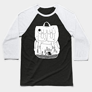 Backpacker (for Dark Color) Baseball T-Shirt